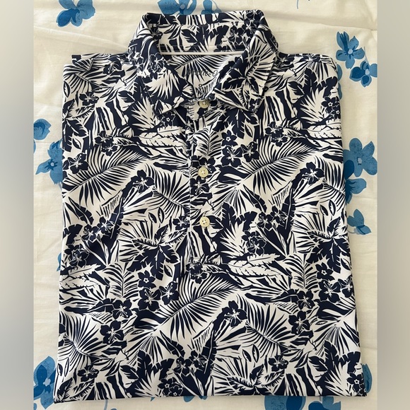 johnnie-O Hawaiian Print Performance Polo - Picture 6 of 8